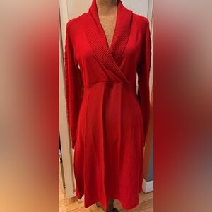 Y2K Empire Waist Sweater Dress Christmas Holiday Party